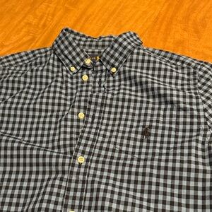 Ralph Lauren Checkered Shirt in Blue and Black